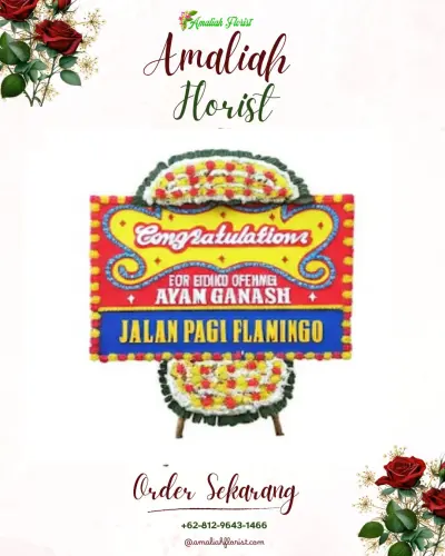 Bunga Papan Congratulation di Karanggan